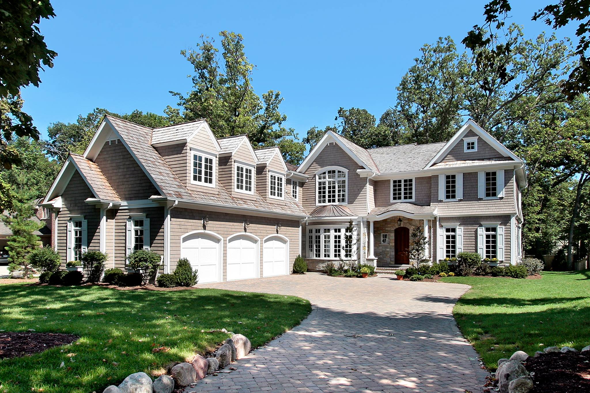 A beautiful home with a 3 stall garage