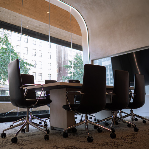 A photo of the conference room in Union Bank Place