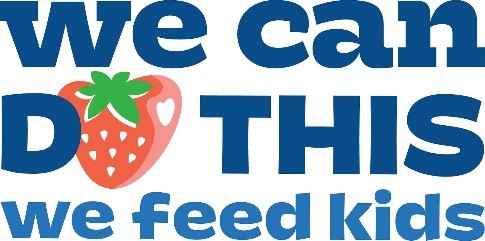 We can do this. we feed kids logo