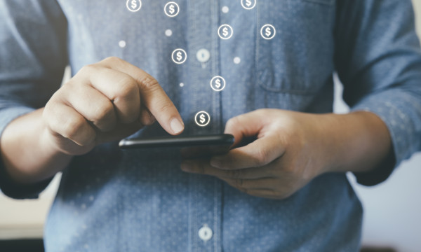 person using cellphone