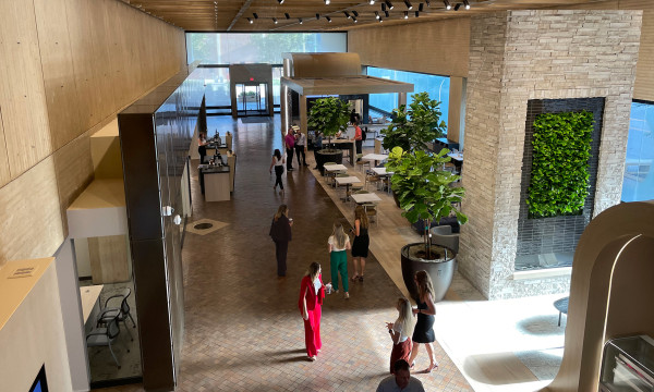 Inside Union Bank Place on 13th and O Street Lincoln Nebraska