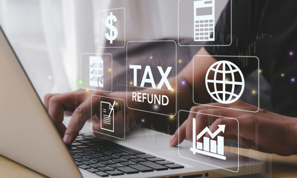 image of laptop and financial icons
